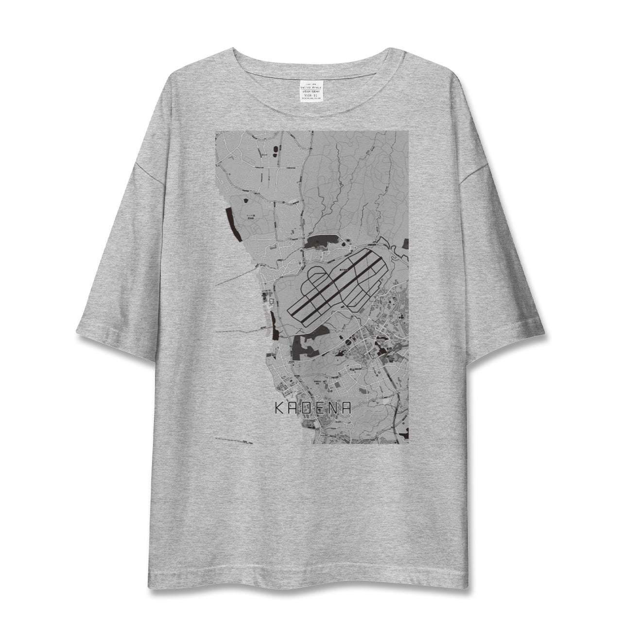 【嘉手納(沖縄県)】地図柄ビッグシルエットTシャツ