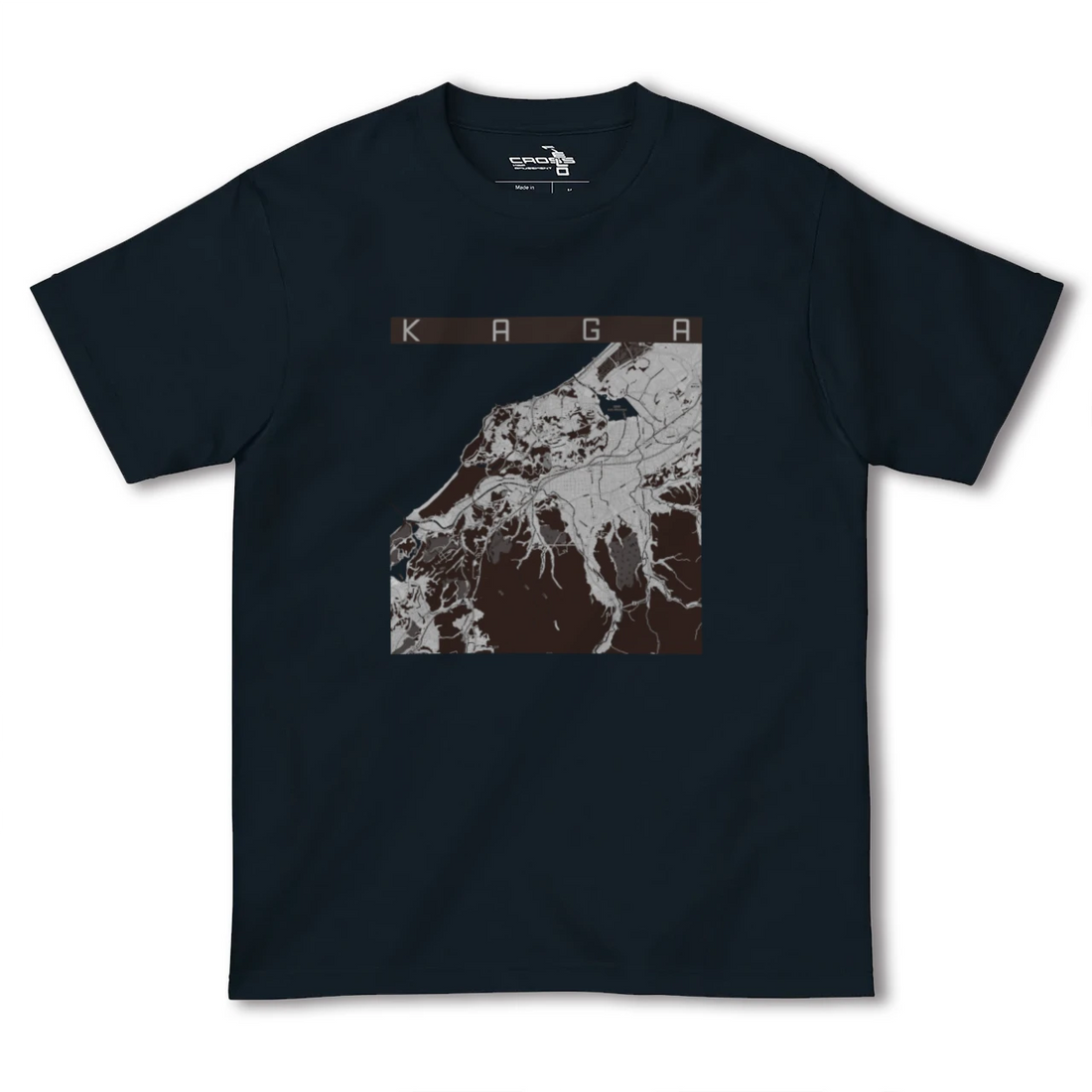 【加賀(石川県)】地図柄ヘビーウェイトTシャツ