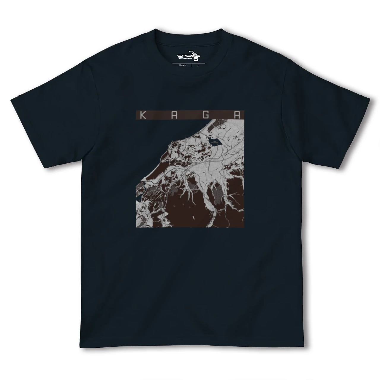 【加賀(石川県)】地図柄ヘビーウェイトTシャツ