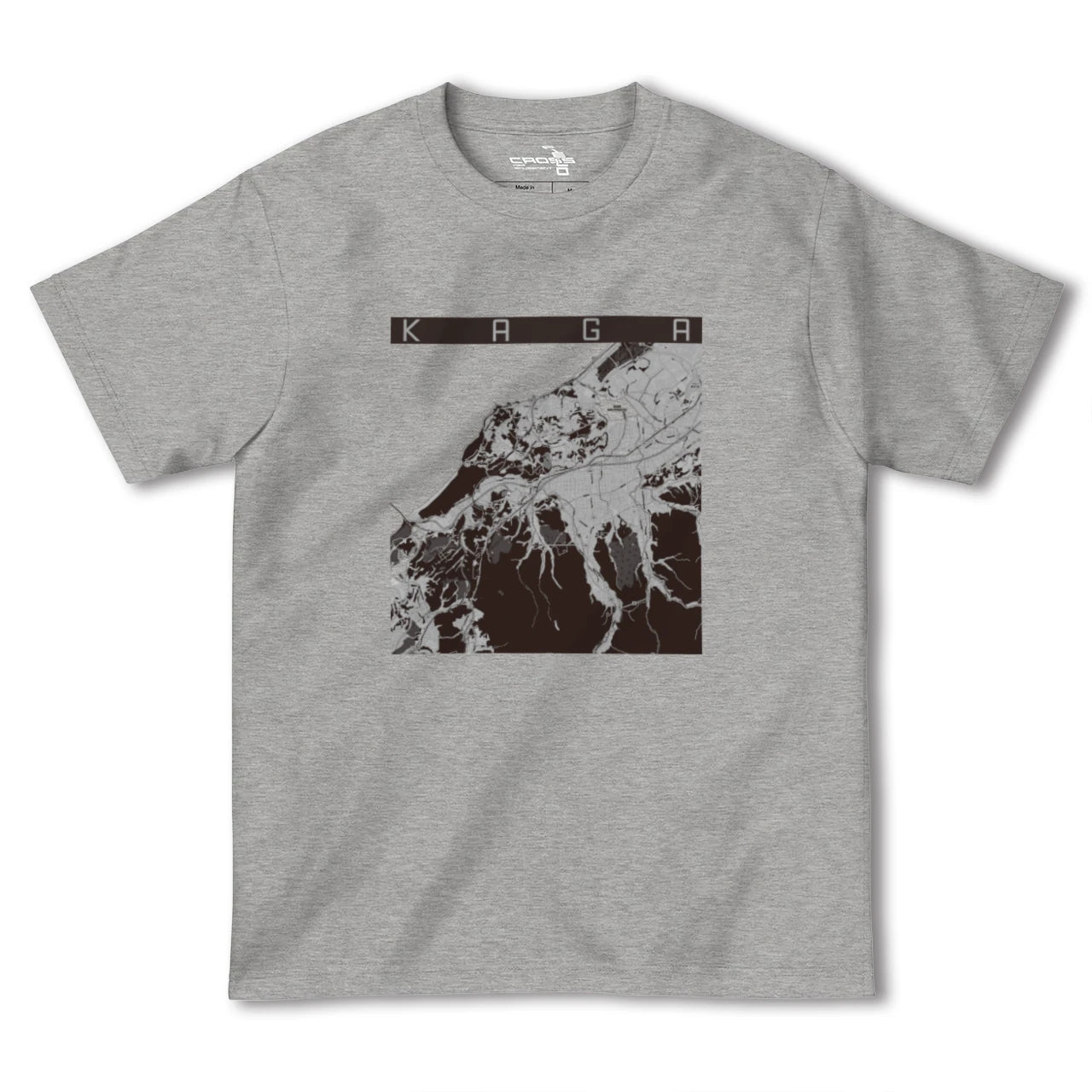 【加賀(石川県)】地図柄ヘビーウェイトTシャツ