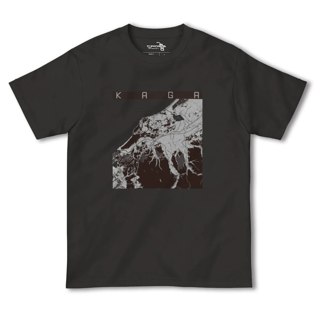 【加賀(石川県)】地図柄ヘビーウェイトTシャツ