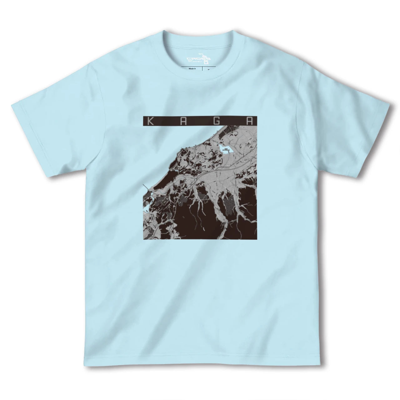 【加賀(石川県)】地図柄ヘビーウェイトTシャツ