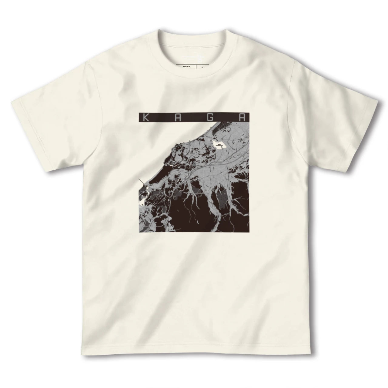 【加賀(石川県)】地図柄ヘビーウェイトTシャツ