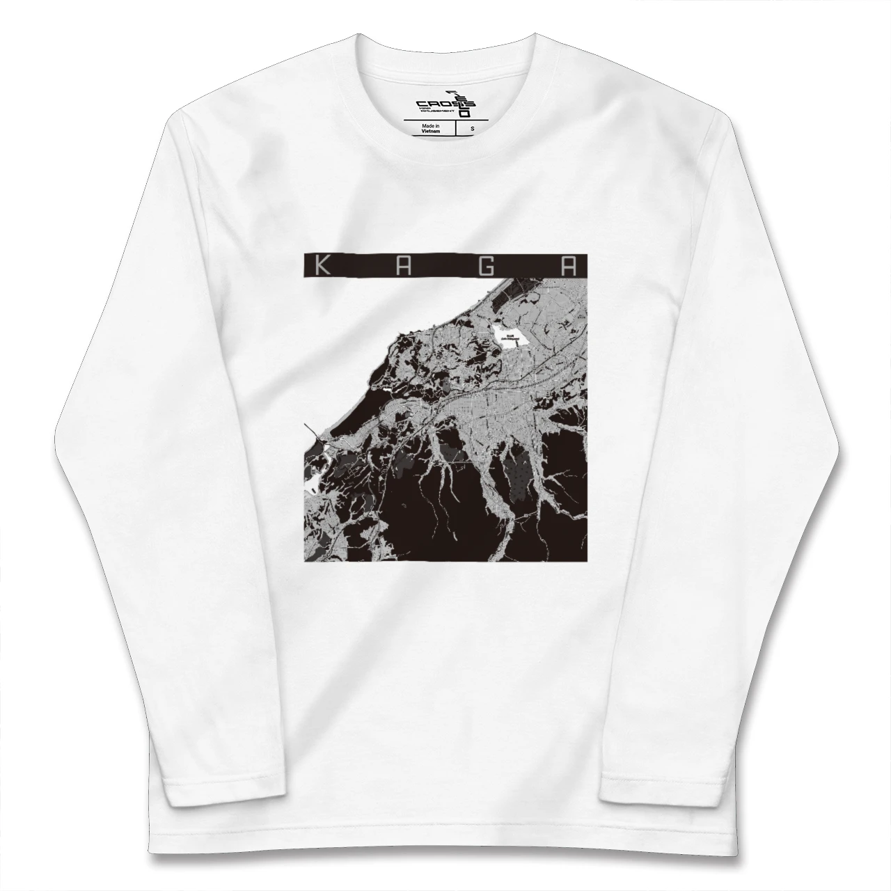 【加賀(石川県)】地図柄ロングスリーブTシャツ