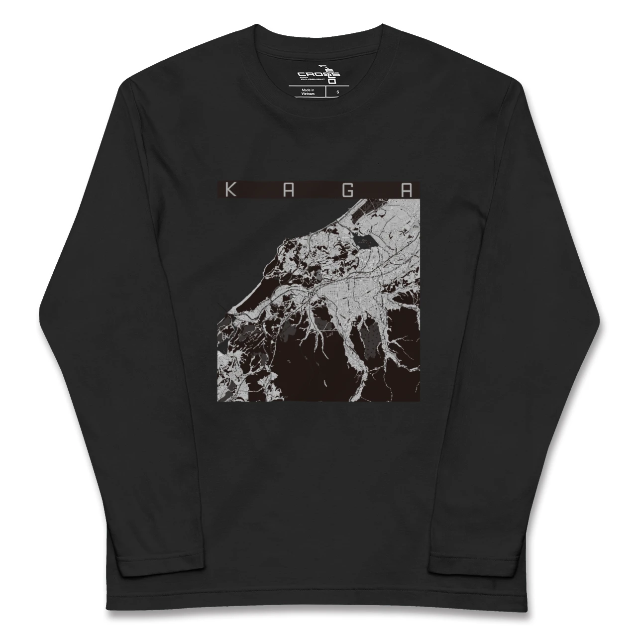 【加賀(石川県)】地図柄ロングスリーブTシャツ