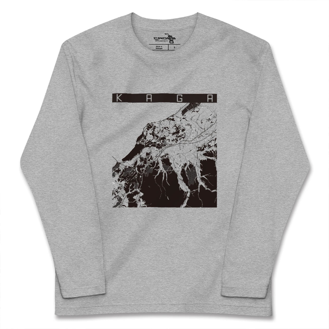 【加賀(石川県)】地図柄ロングスリーブTシャツ