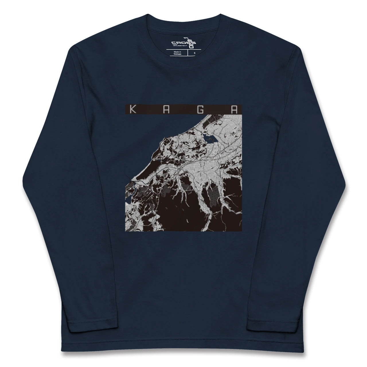 【加賀(石川県)】地図柄ロングスリーブTシャツ