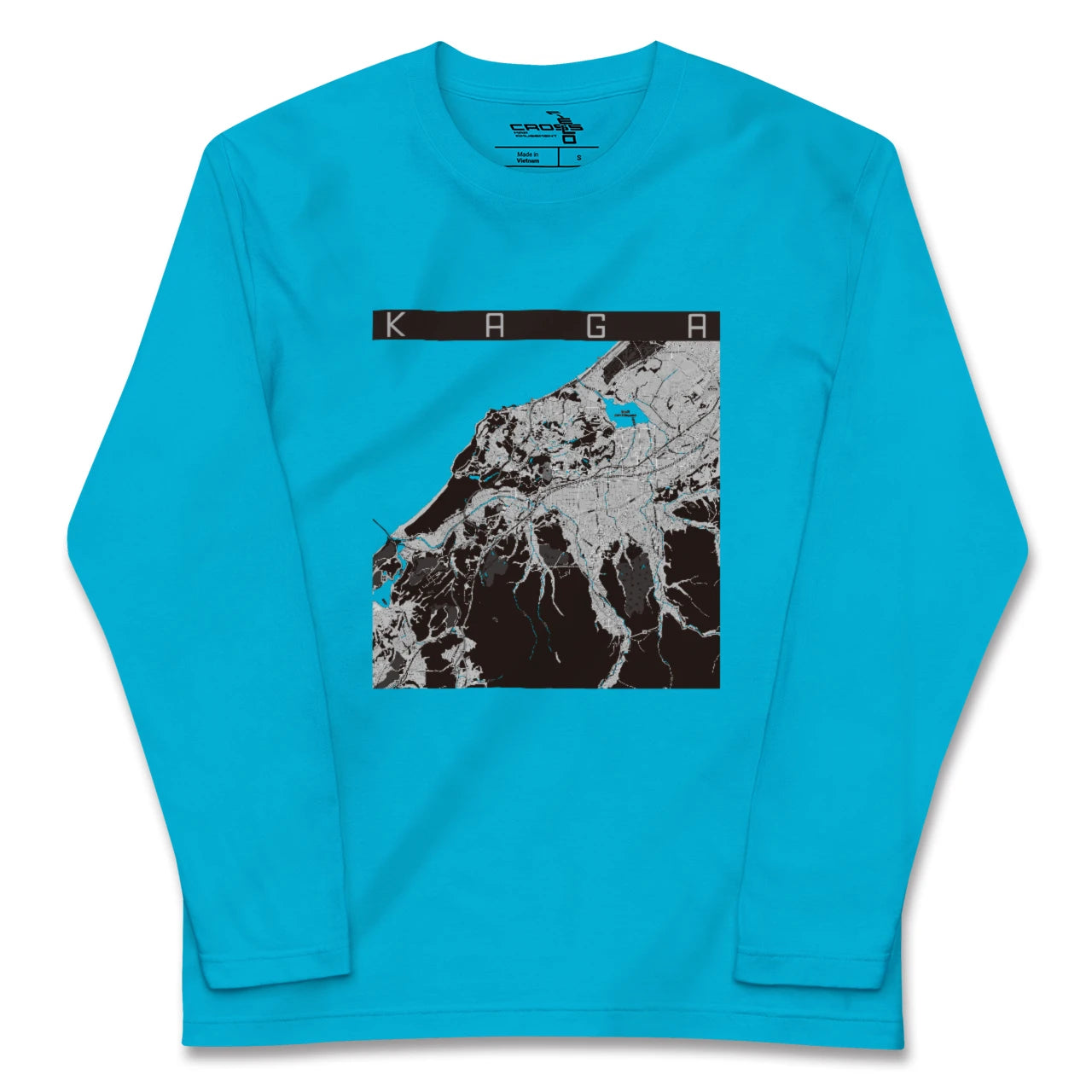 【加賀(石川県)】地図柄ロングスリーブTシャツ