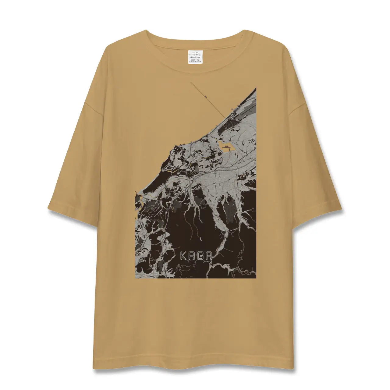 【加賀(石川県)】地図柄ビッグシルエットTシャツ