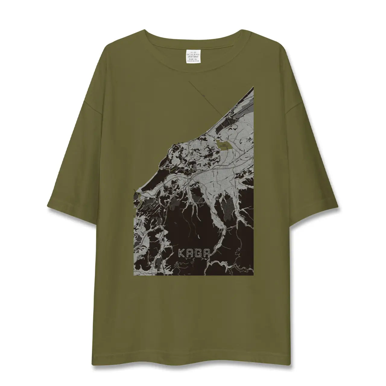 【加賀(石川県)】地図柄ビッグシルエットTシャツ