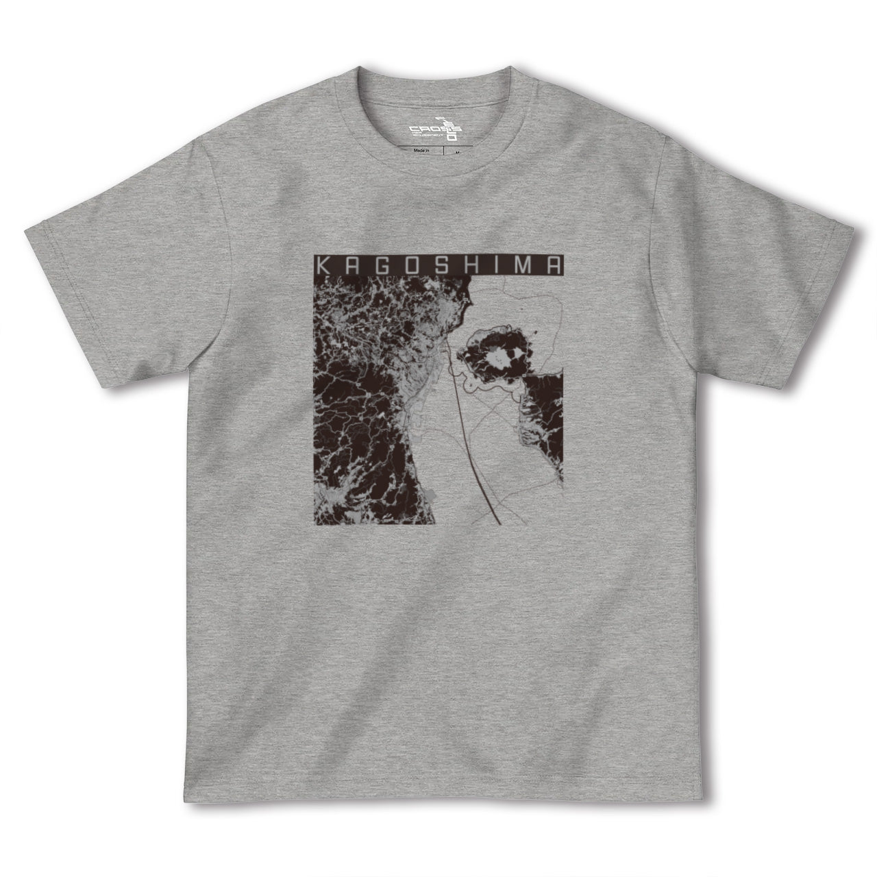 【鹿児島2(鹿児島県)】地図柄ヘビーウェイトTシャツ