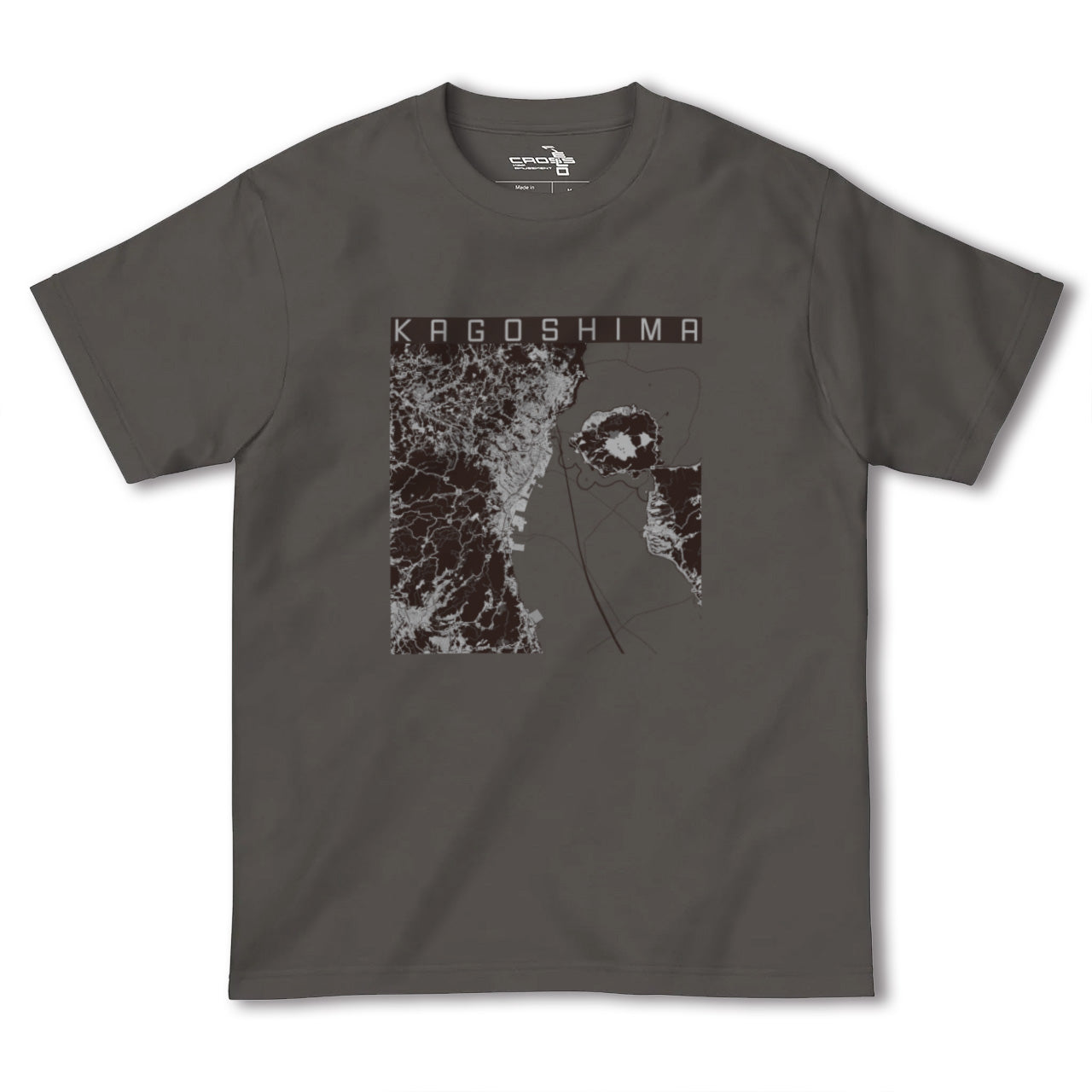 【鹿児島2(鹿児島県)】地図柄ヘビーウェイトTシャツ