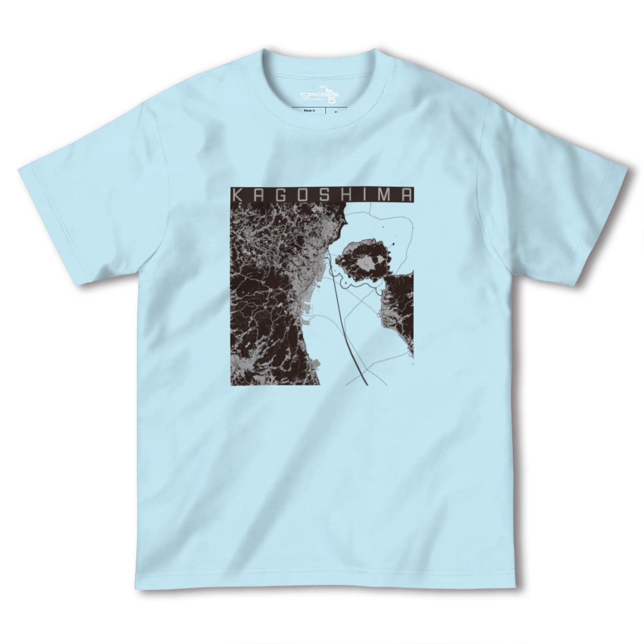 【鹿児島2(鹿児島県)】地図柄ヘビーウェイトTシャツ