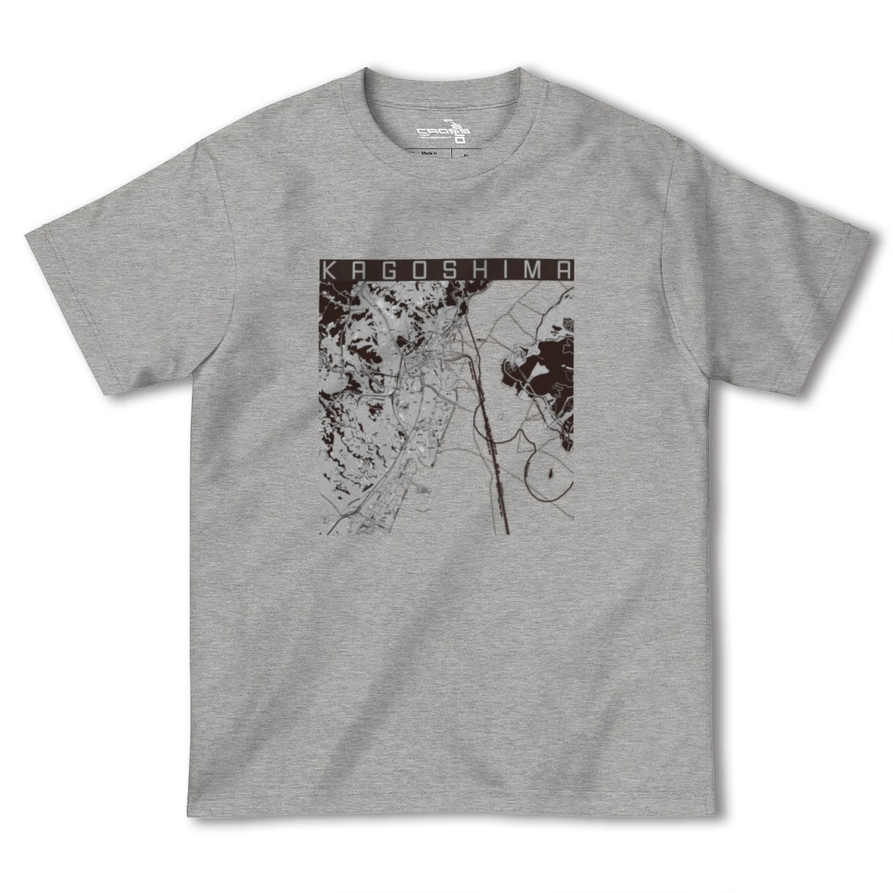 【鹿児島(鹿児島県)】地図柄ヘビーウェイトTシャツ