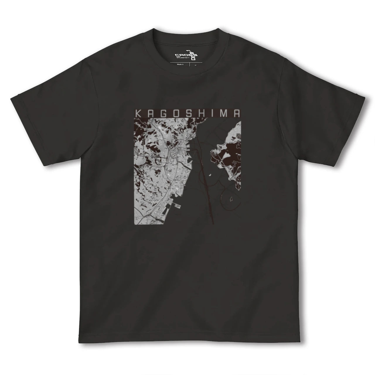 【鹿児島(鹿児島県)】地図柄ヘビーウェイトTシャツ