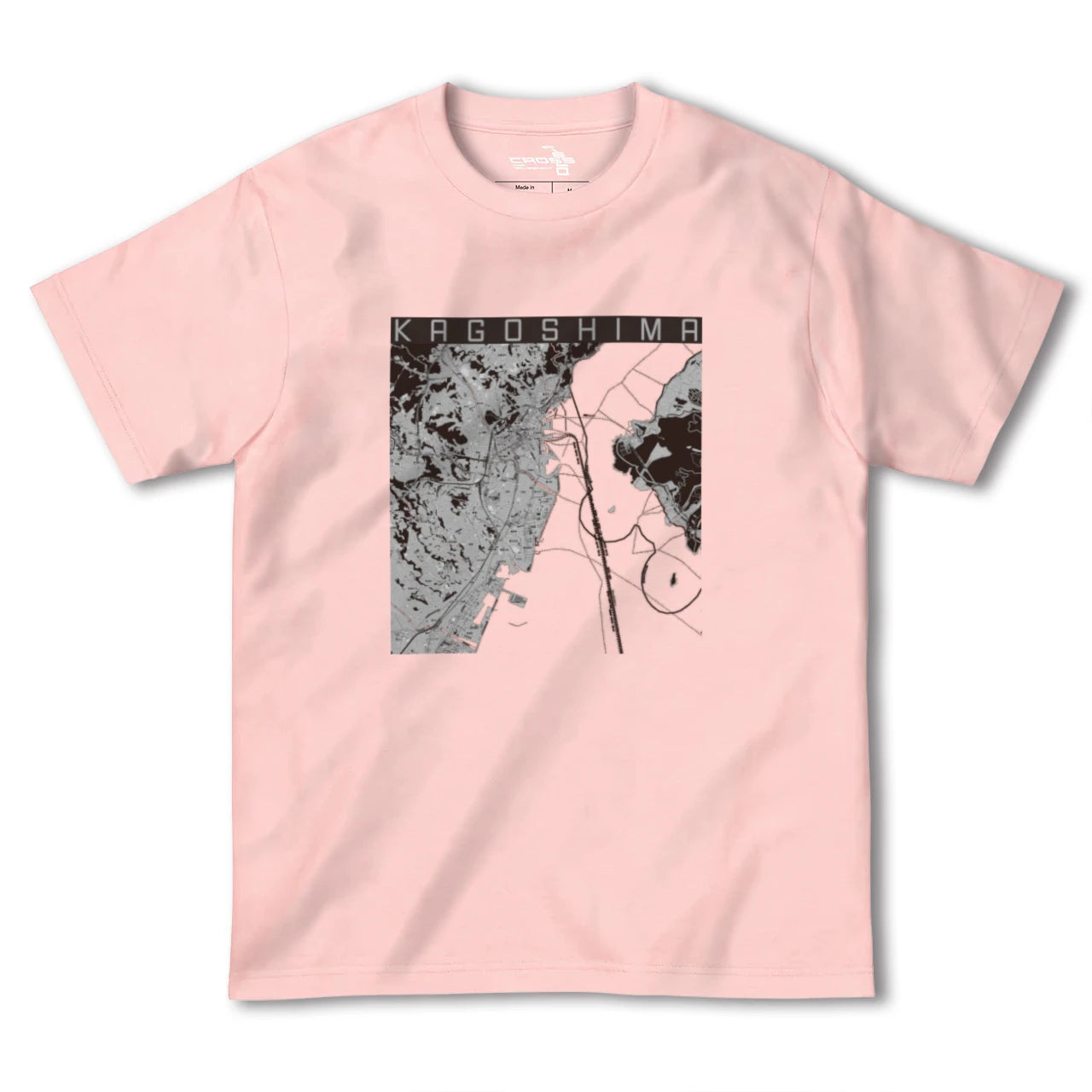 【鹿児島(鹿児島県)】地図柄ヘビーウェイトTシャツ