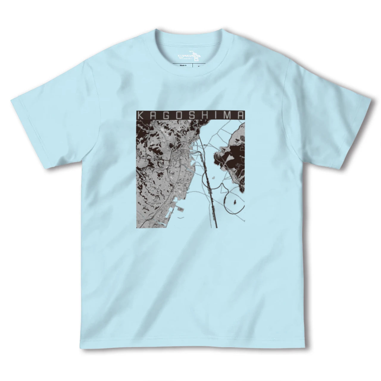 【鹿児島(鹿児島県)】地図柄ヘビーウェイトTシャツ