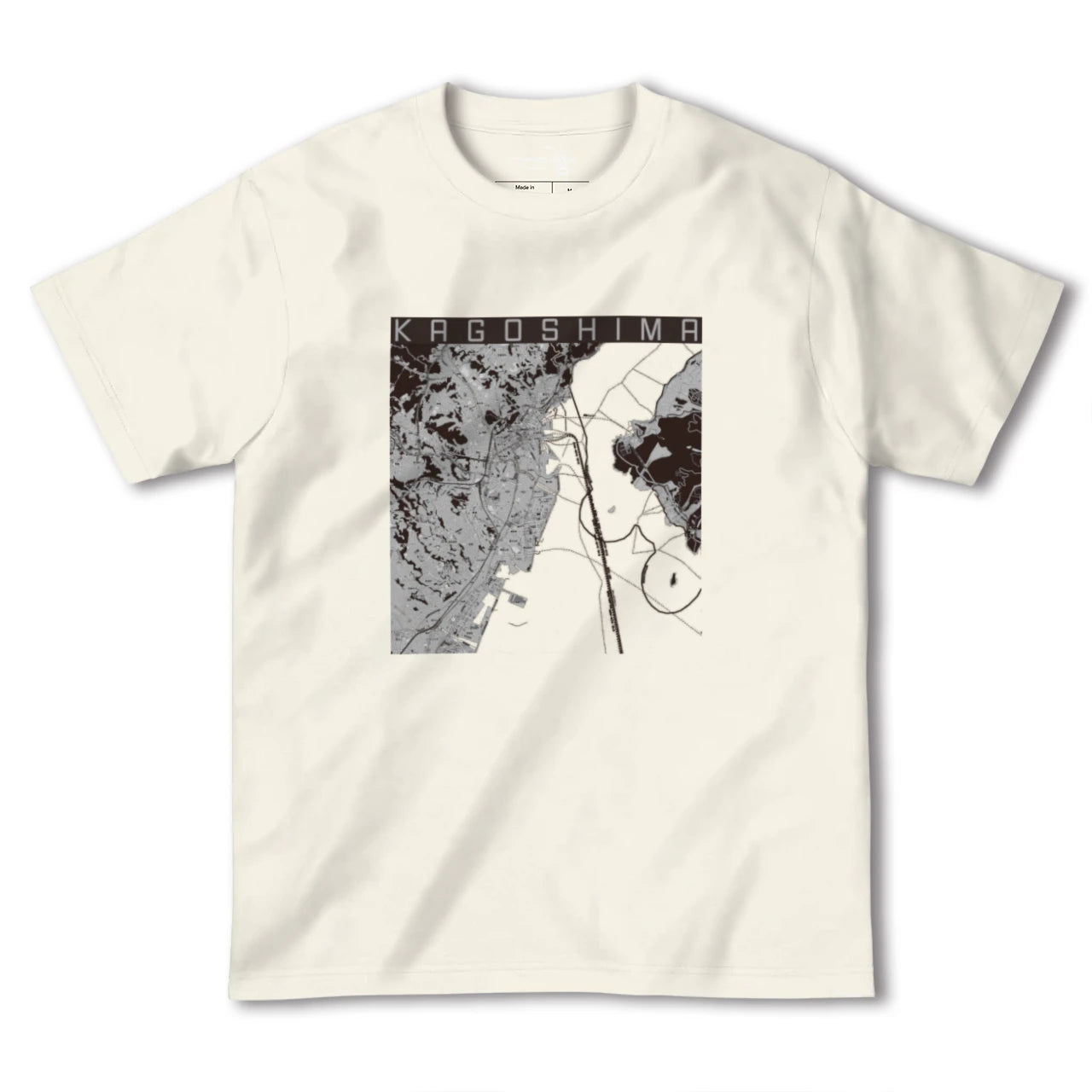 【鹿児島(鹿児島県)】地図柄ヘビーウェイトTシャツ