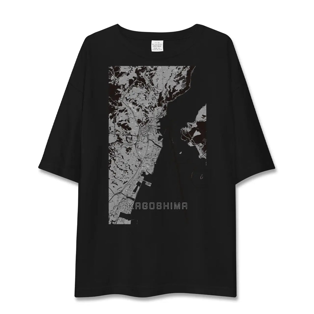 【鹿児島(鹿児島県)】地図柄ビッグシルエットTシャツ