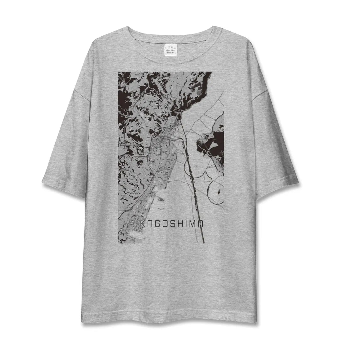 【鹿児島(鹿児島県)】地図柄ビッグシルエットTシャツ