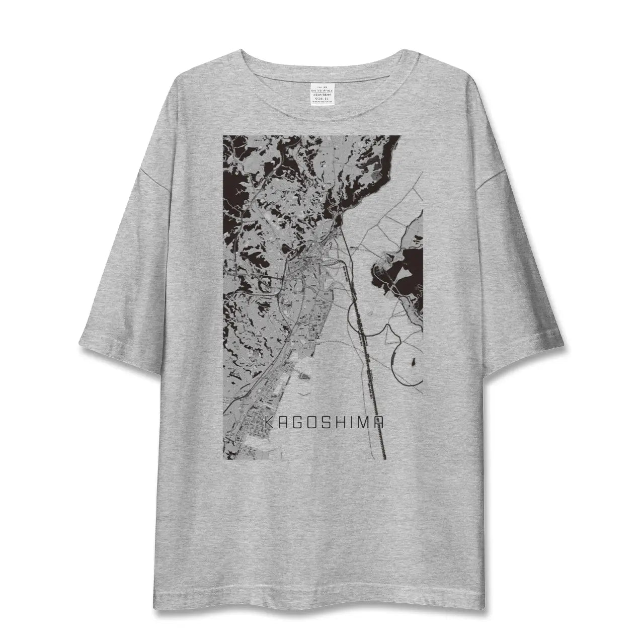 【鹿児島(鹿児島県)】地図柄ビッグシルエットTシャツ