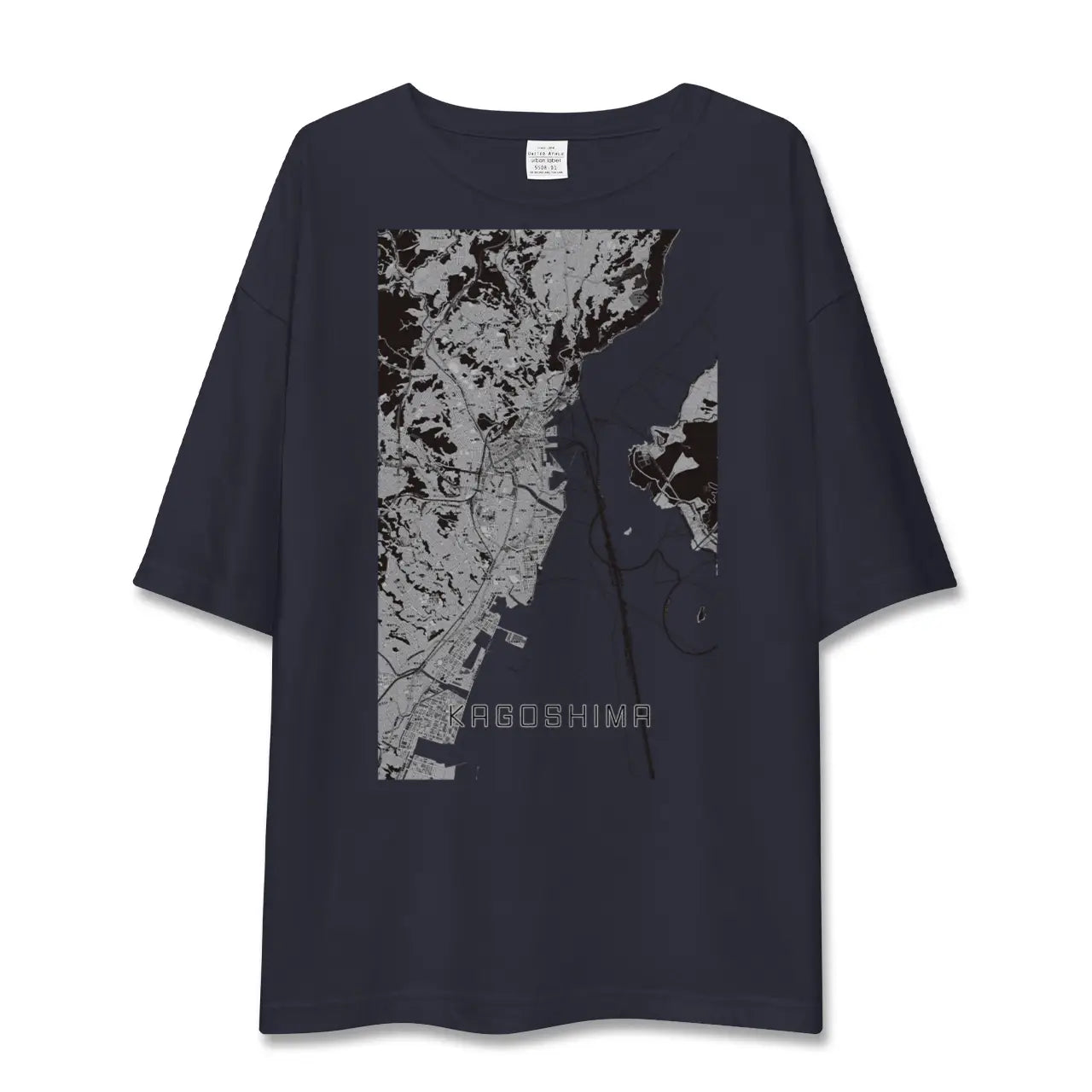 【鹿児島(鹿児島県)】地図柄ビッグシルエットTシャツ