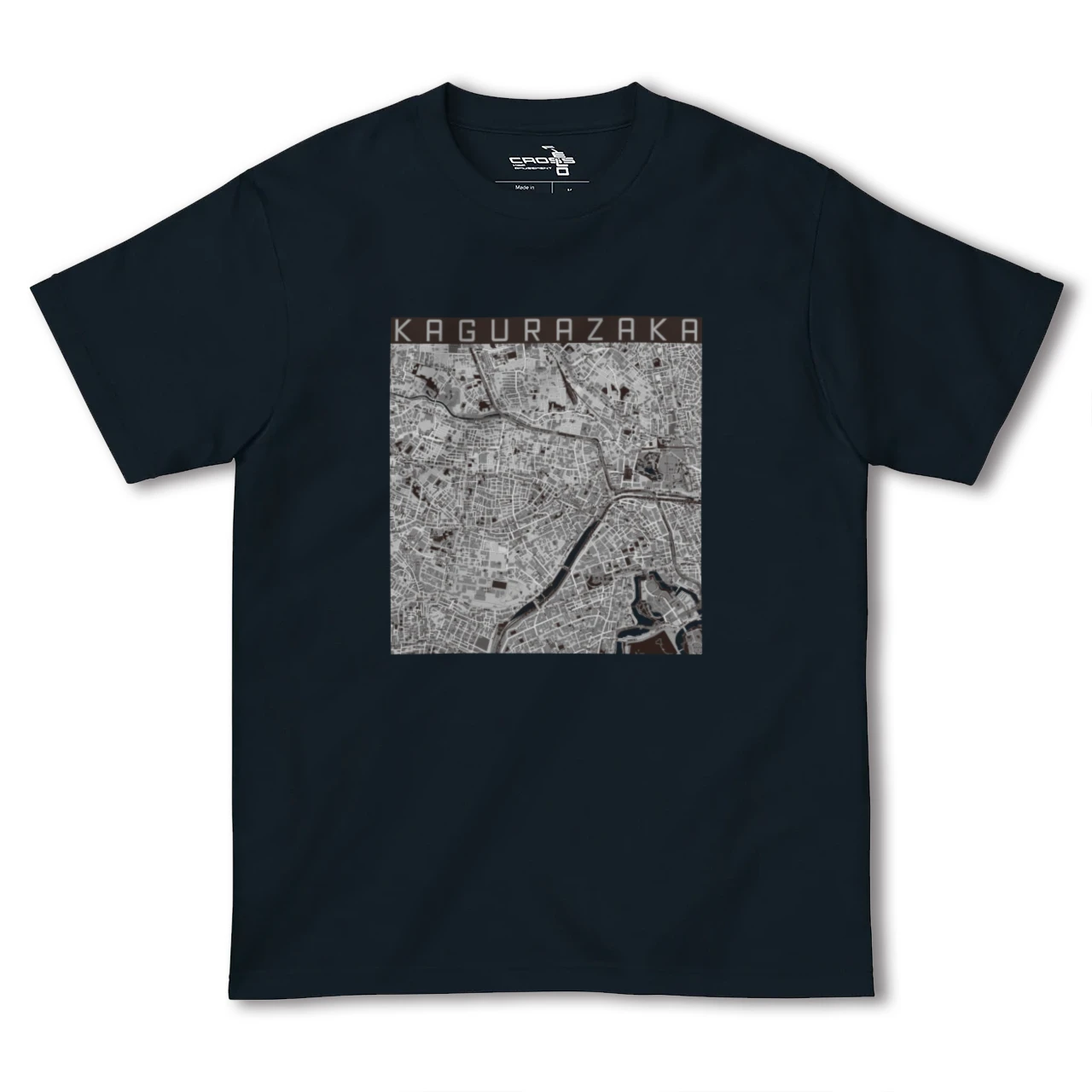 【神楽坂(東京都)】地図柄ヘビーウェイトTシャツ