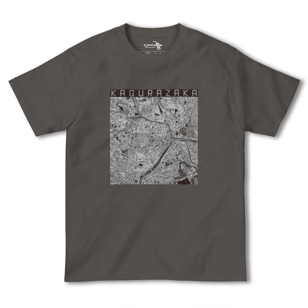 【神楽坂(東京都)】地図柄ヘビーウェイトTシャツ
