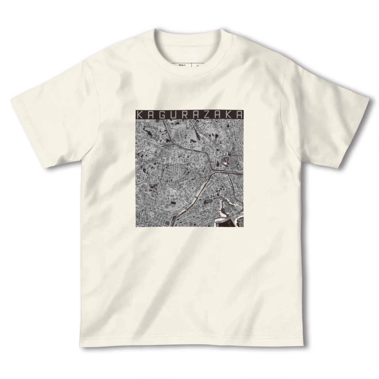 【神楽坂(東京都)】地図柄ヘビーウェイトTシャツ