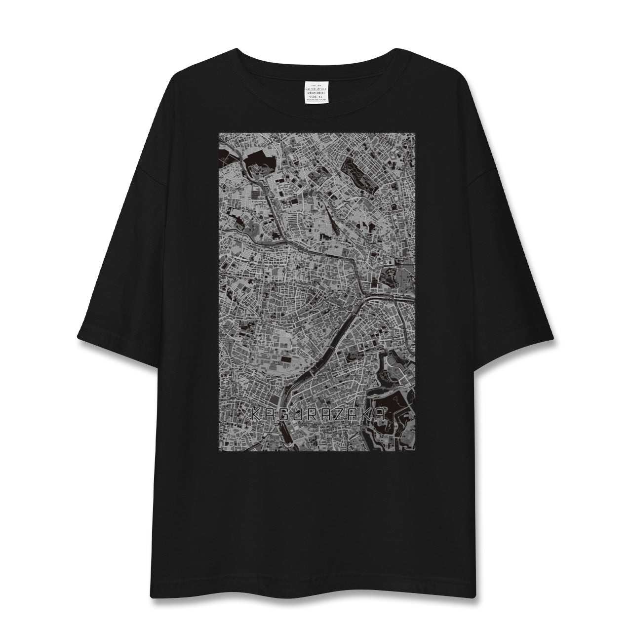 【神楽坂(東京都)】地図柄ビッグシルエットTシャツ