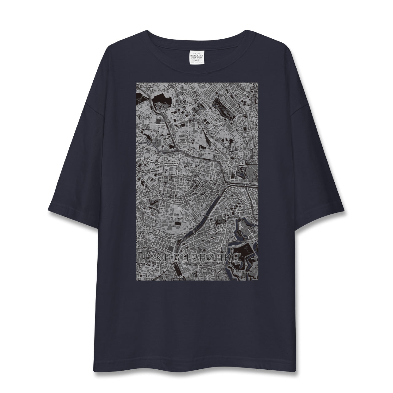 【神楽坂(東京都)】地図柄ビッグシルエットTシャツ