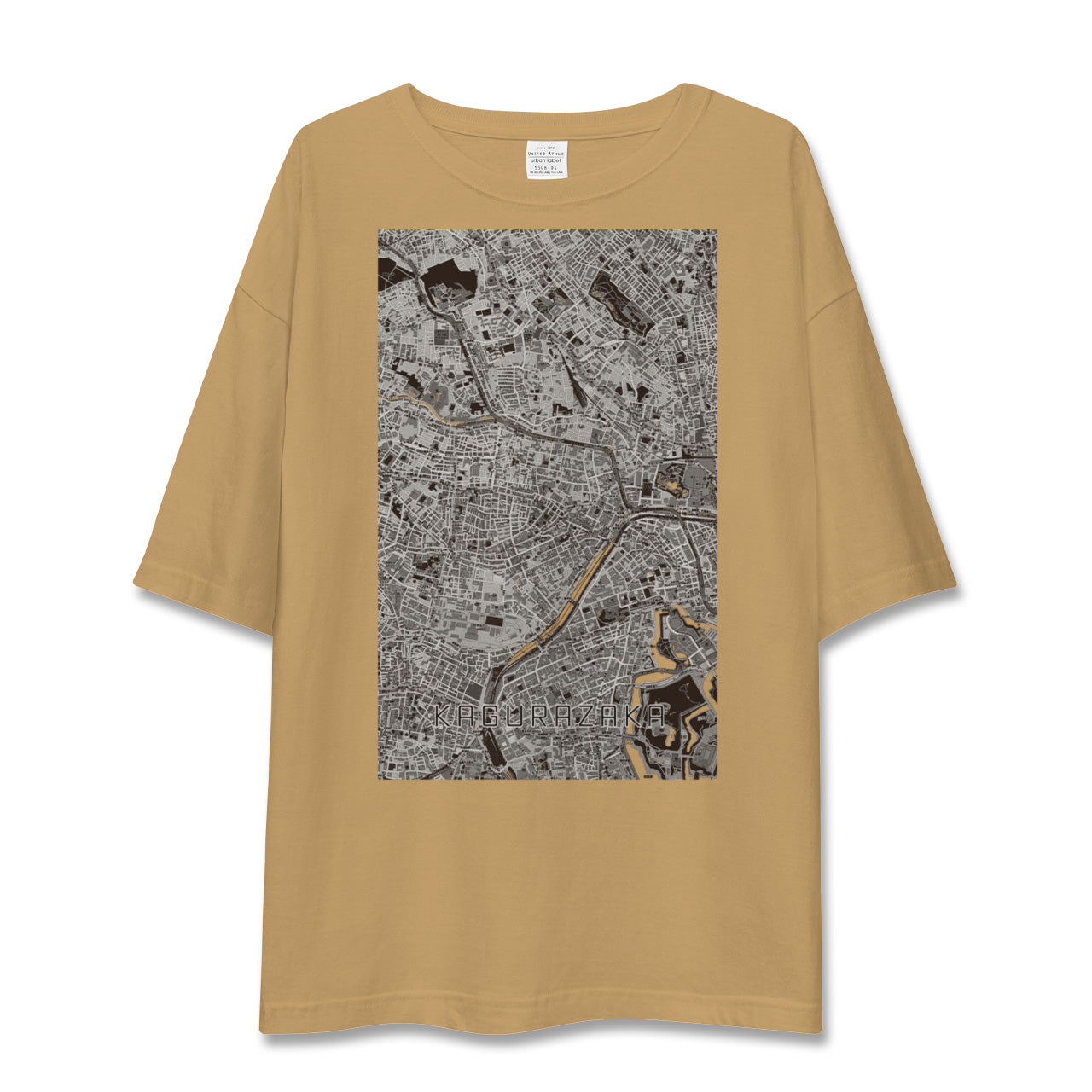 【神楽坂(東京都)】地図柄ビッグシルエットTシャツ