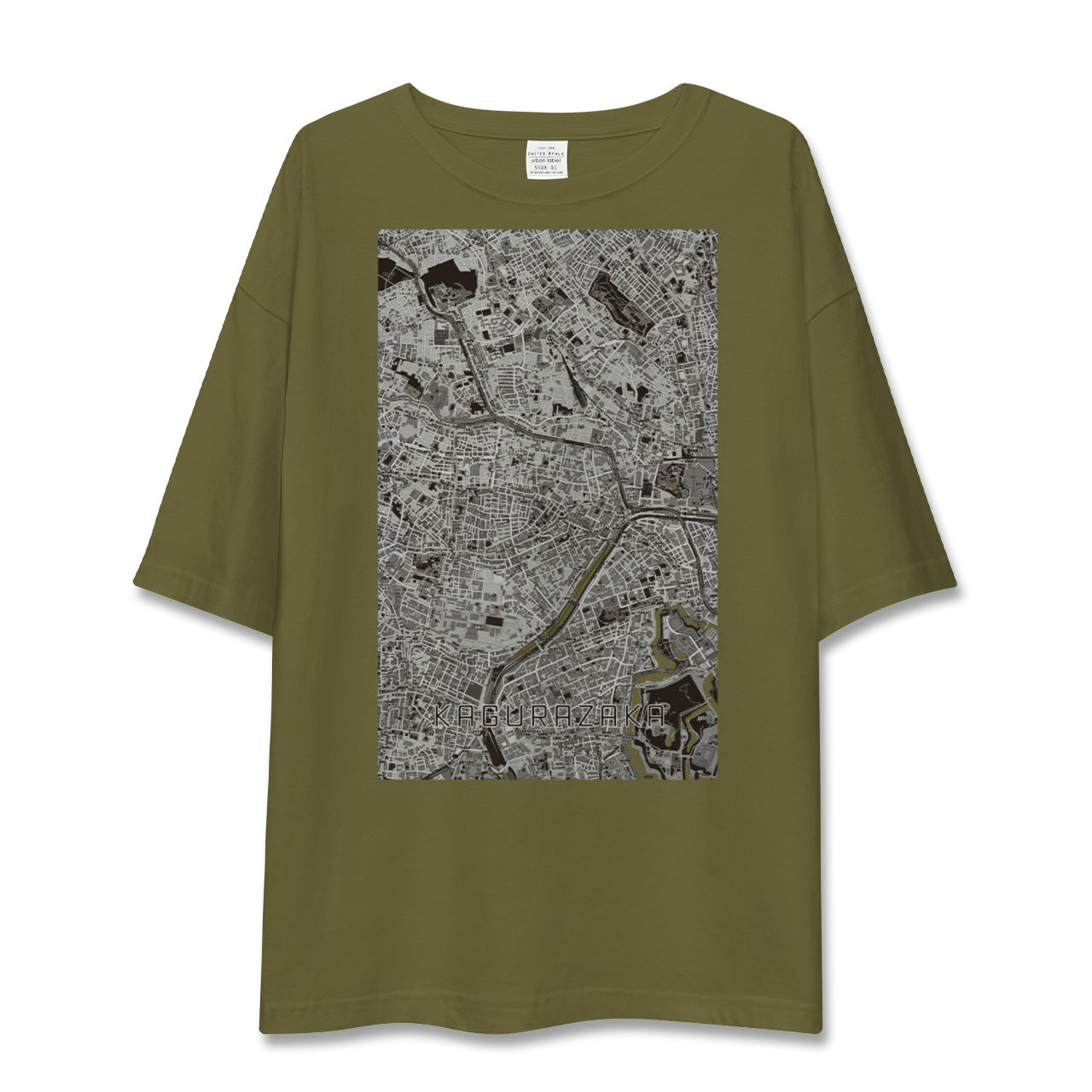 【神楽坂(東京都)】地図柄ビッグシルエットTシャツ