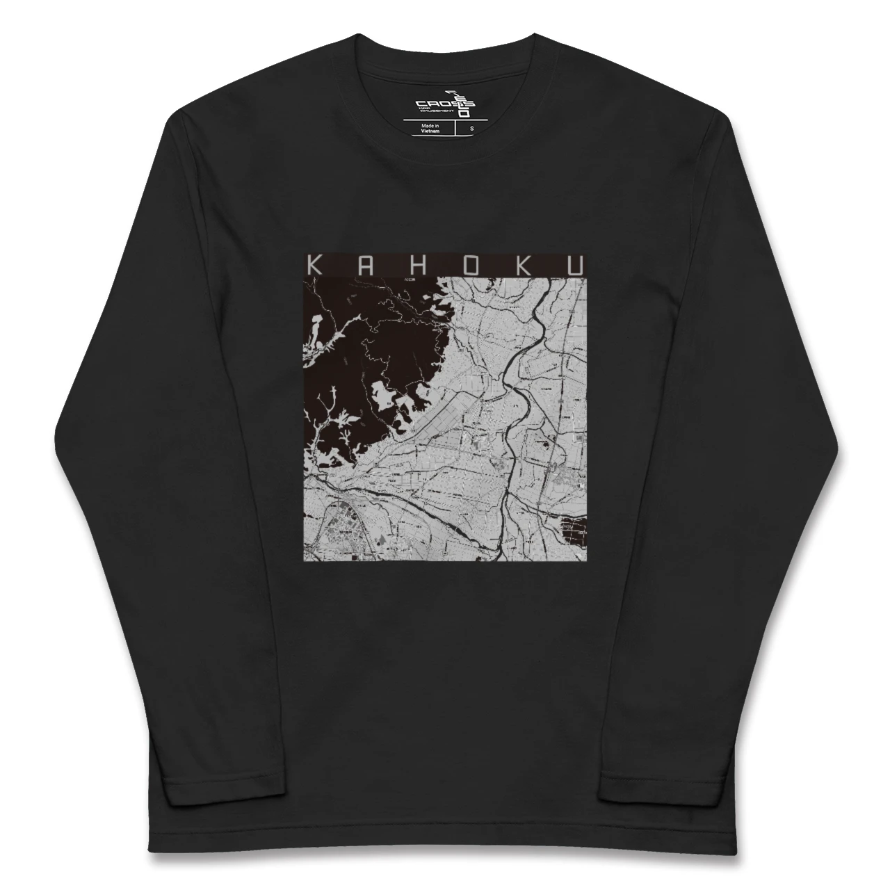 【河北(山形県)】地図柄ロングスリーブTシャツ