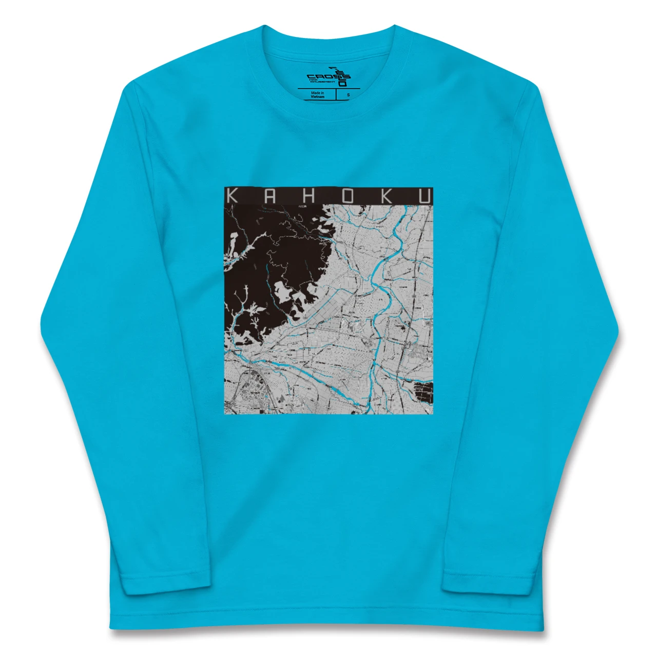 【河北(山形県)】地図柄ロングスリーブTシャツ