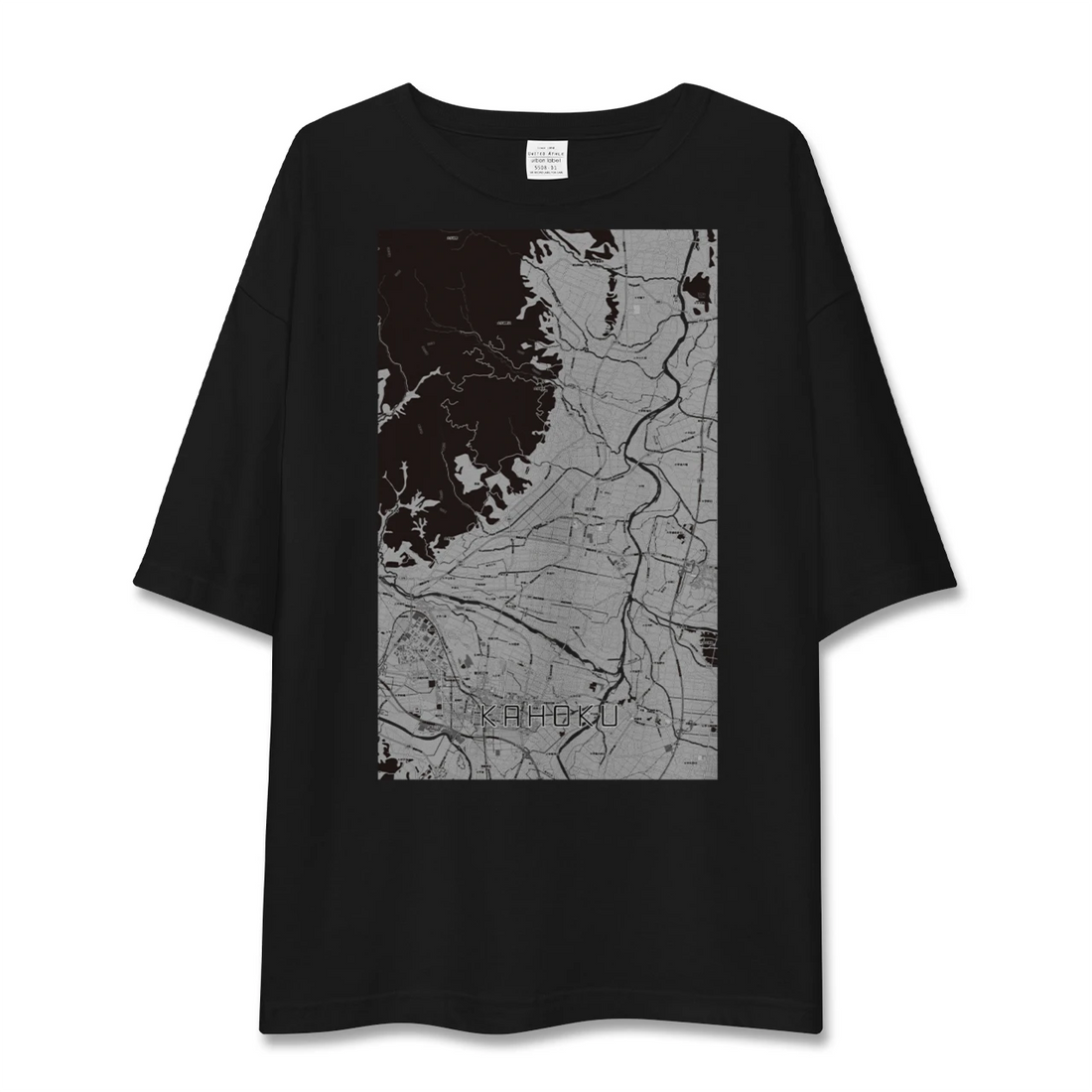 【河北(山形県)】地図柄ビッグシルエットTシャツ