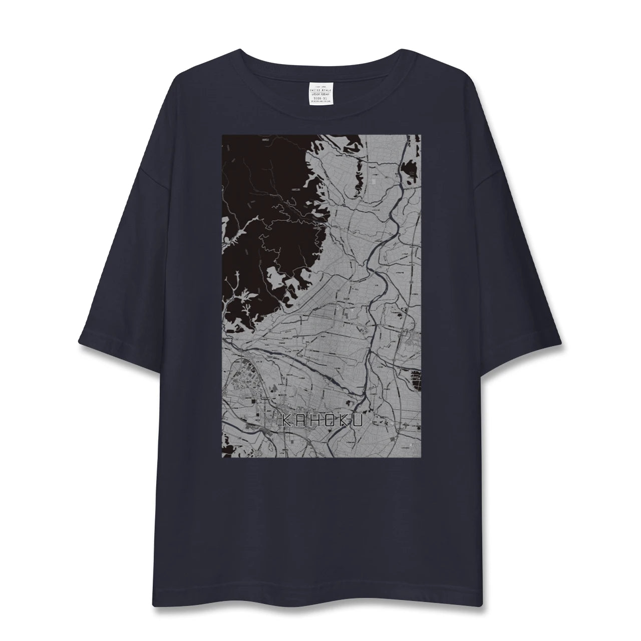 【河北(山形県)】地図柄ビッグシルエットTシャツ