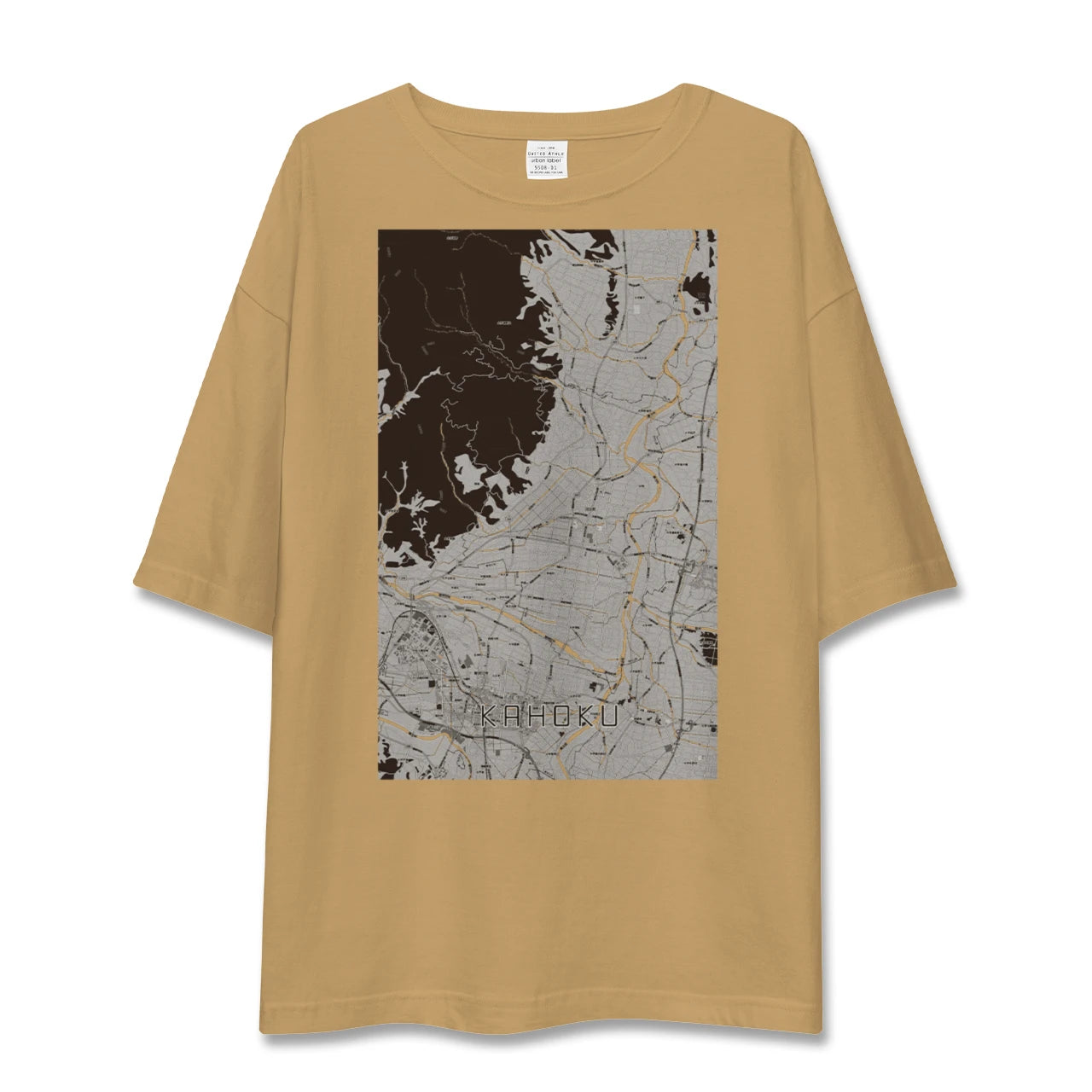 【河北(山形県)】地図柄ビッグシルエットTシャツ