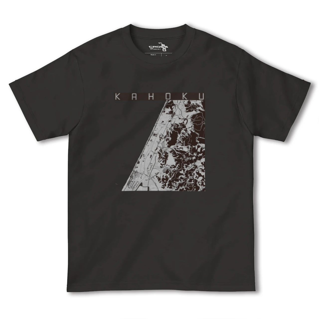 【かほく(石川県)】地図柄ヘビーウェイトTシャツ