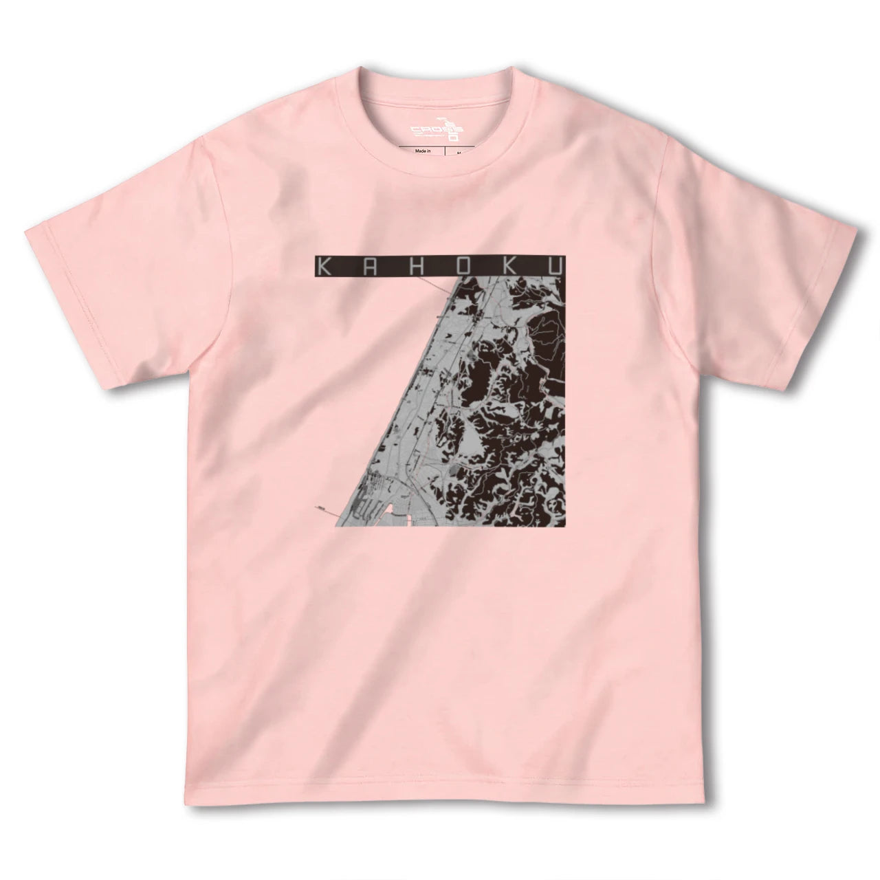 【かほく(石川県)】地図柄ヘビーウェイトTシャツ