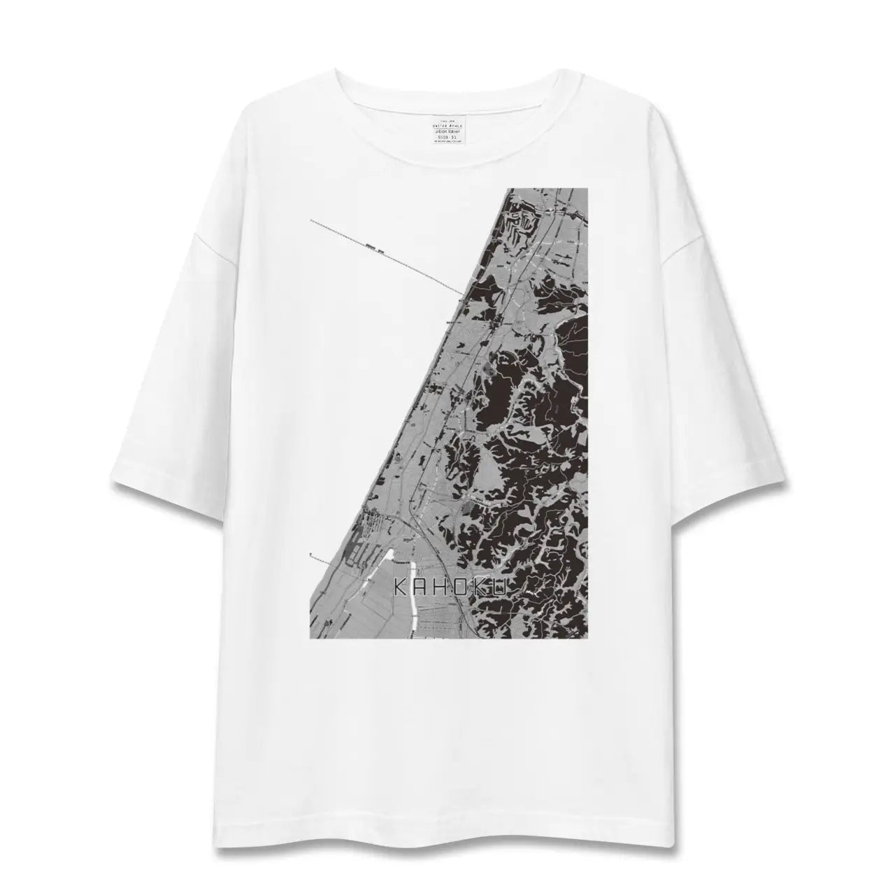 【かほく(石川県)】地図柄ビッグシルエットTシャツ