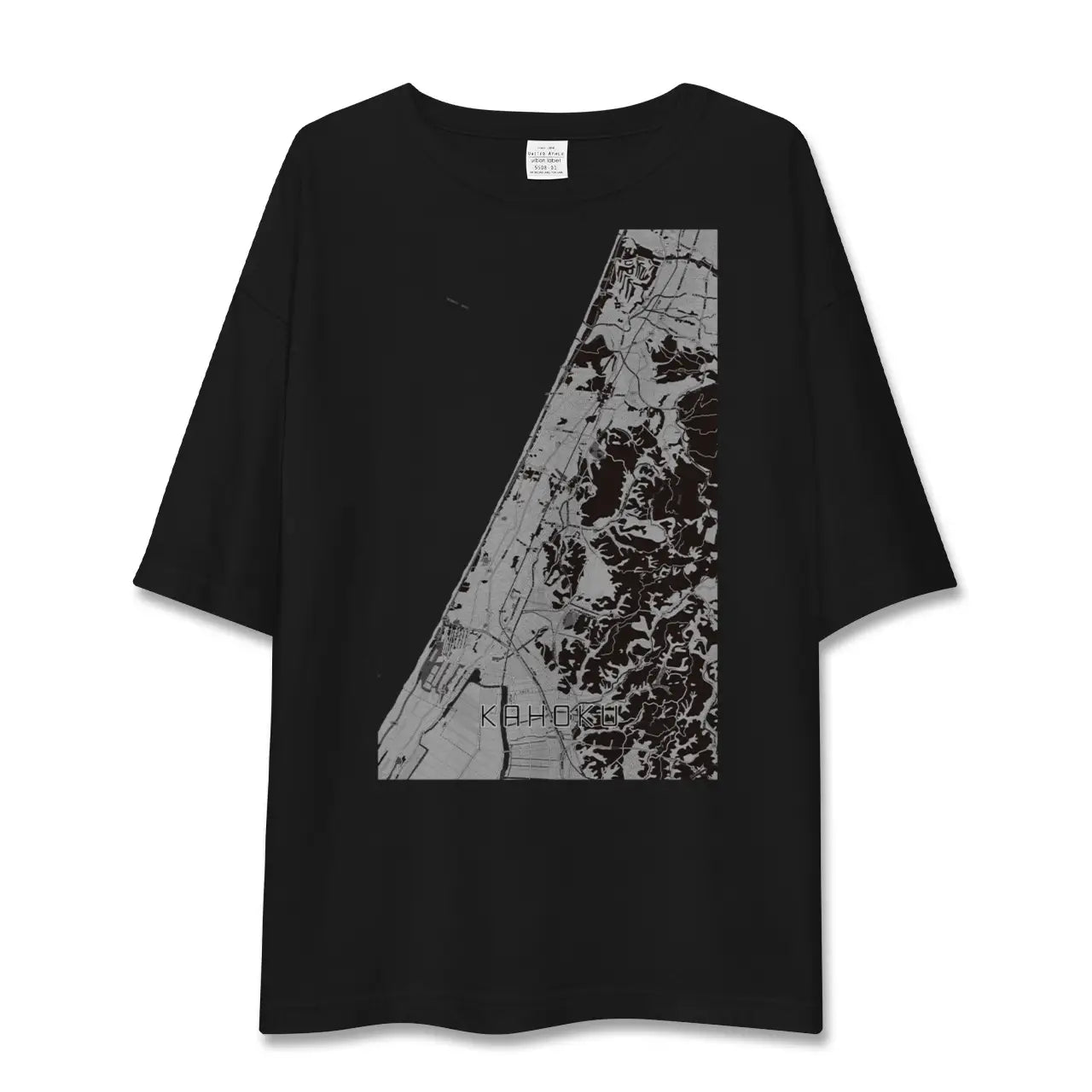 【かほく(石川県)】地図柄ビッグシルエットTシャツ