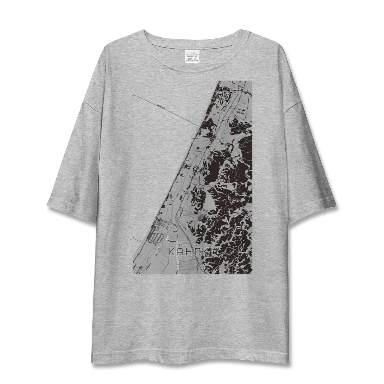 【かほく(石川県)】地図柄ビッグシルエットTシャツ