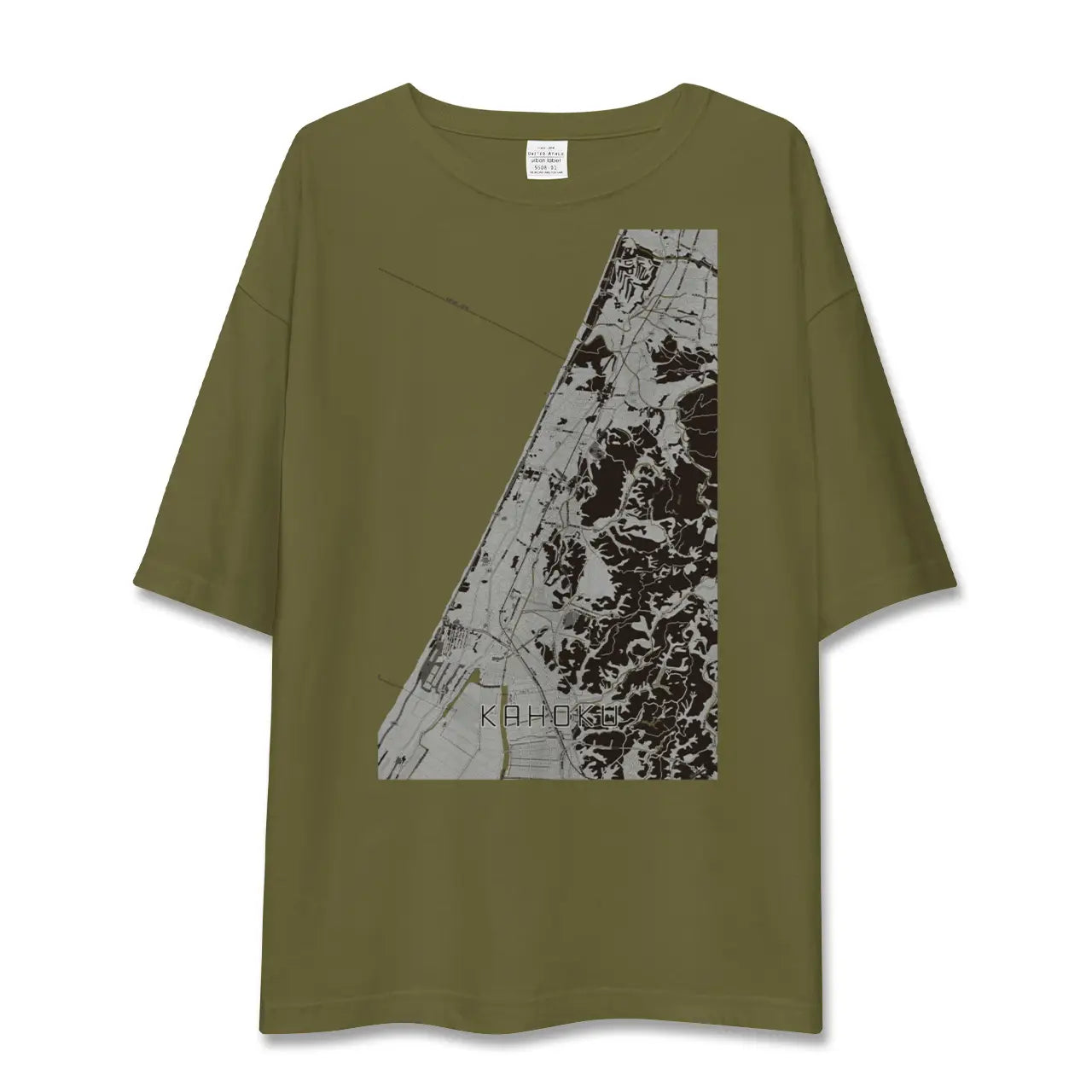 【かほく(石川県)】地図柄ビッグシルエットTシャツ