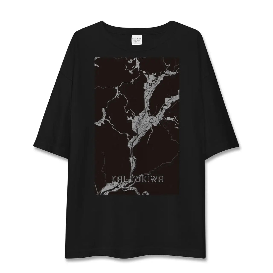 【甲斐常葉(山梨県)】地図柄ビッグシルエットTシャツ