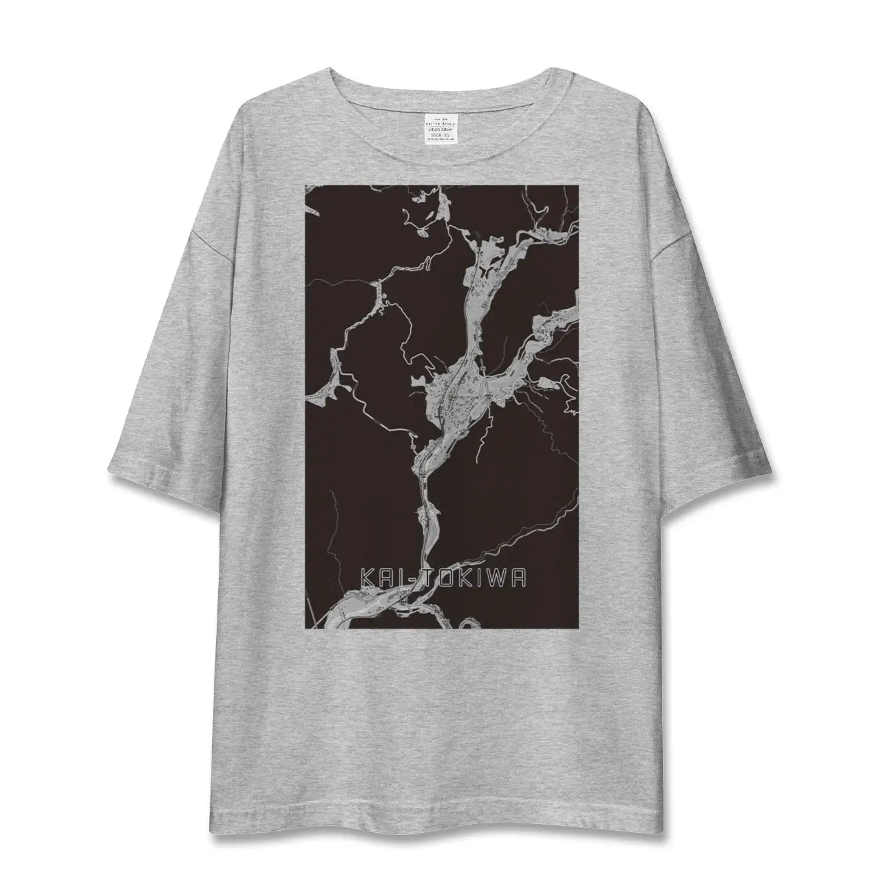 【甲斐常葉(山梨県)】地図柄ビッグシルエットTシャツ
