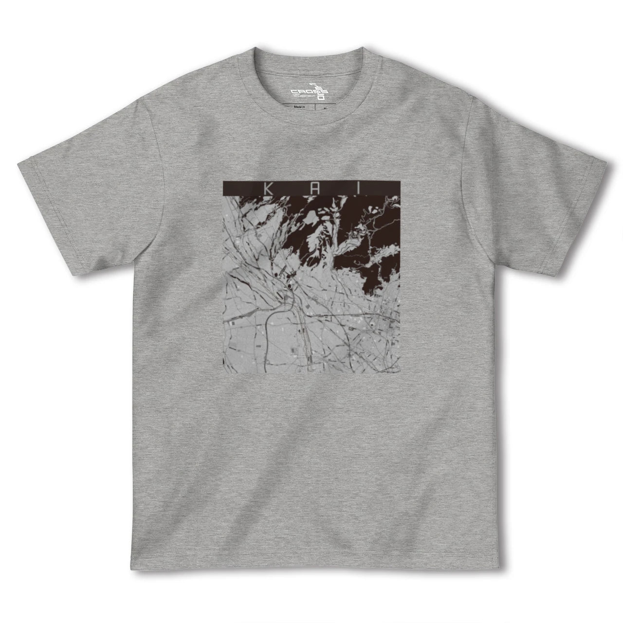 【甲斐(山梨県)】地図柄ヘビーウェイトTシャツ
