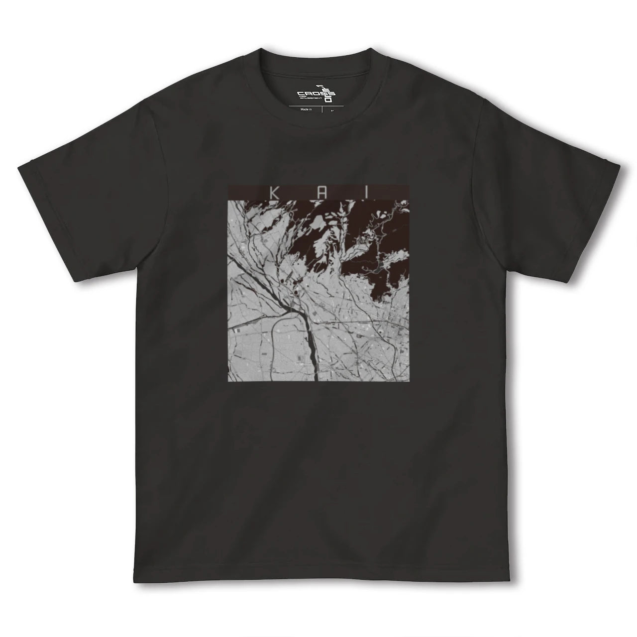 【甲斐(山梨県)】地図柄ヘビーウェイトTシャツ