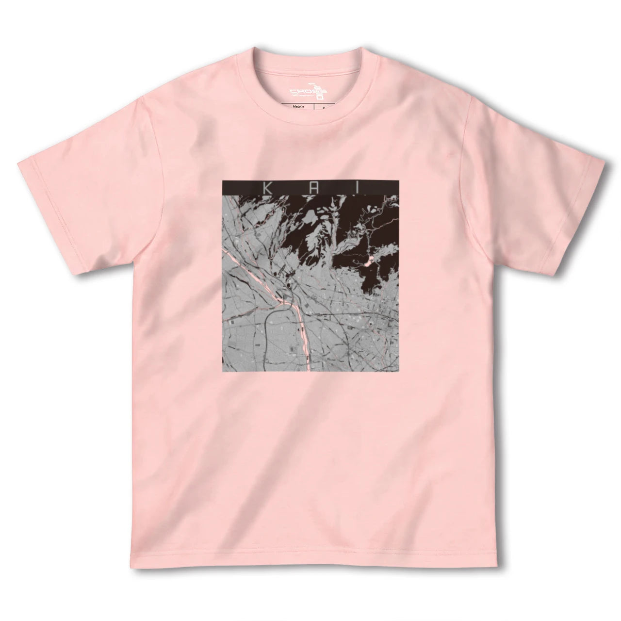 【甲斐(山梨県)】地図柄ヘビーウェイトTシャツ