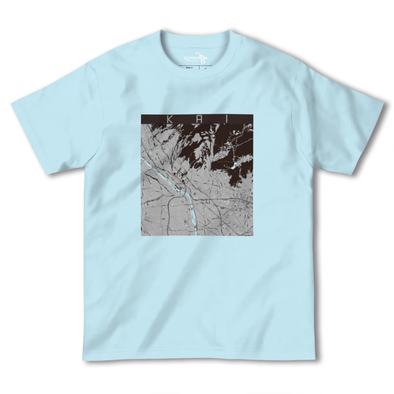 【甲斐(山梨県)】地図柄ヘビーウェイトTシャツ